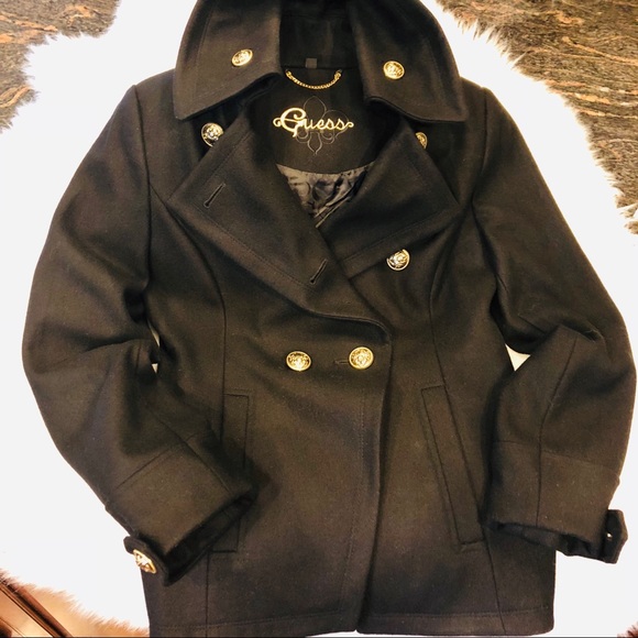 “GUESS” MILITARY PEACOAT - Picture 2 of 5